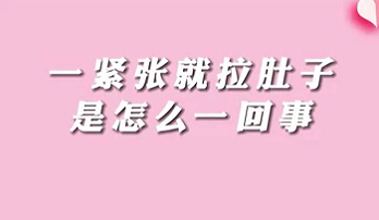 【名醫面對面之消化100問】一緊張就拉肚子是怎么回事？